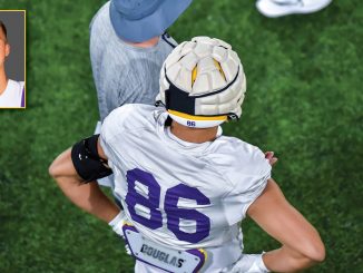 LSU sophomore tight end Mason Taylor