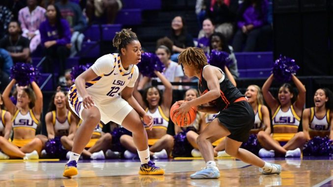 Mikaylah Williams against Langston Mikaylah Williams, LSU
