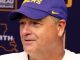 LSU offensive coordinator Mike Denbrock