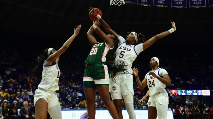 SaMyah Smith with block vs Valley