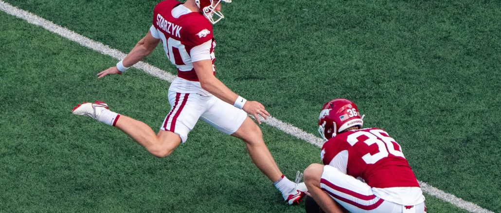 Scott Starzyk, Arkansas kicker