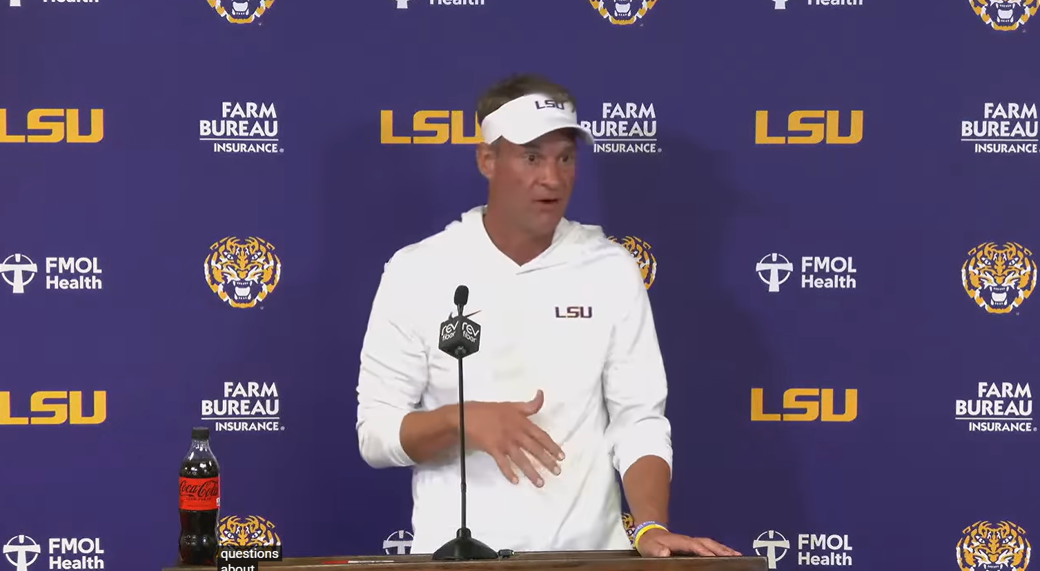 Lane Kiffin Wraps LSU’s Crush Of Clemson: “Felt Like I Was At Mardi Gras, Pretty Awesome, Electric”