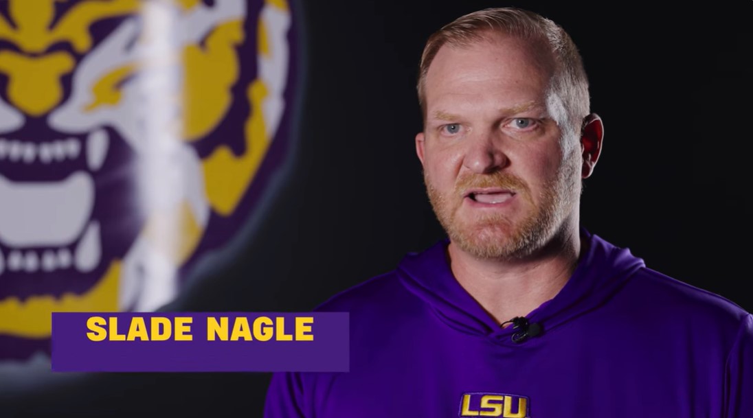 LSU football tight ends coach Slade Nagle Mic’d Up | TigerRag.com