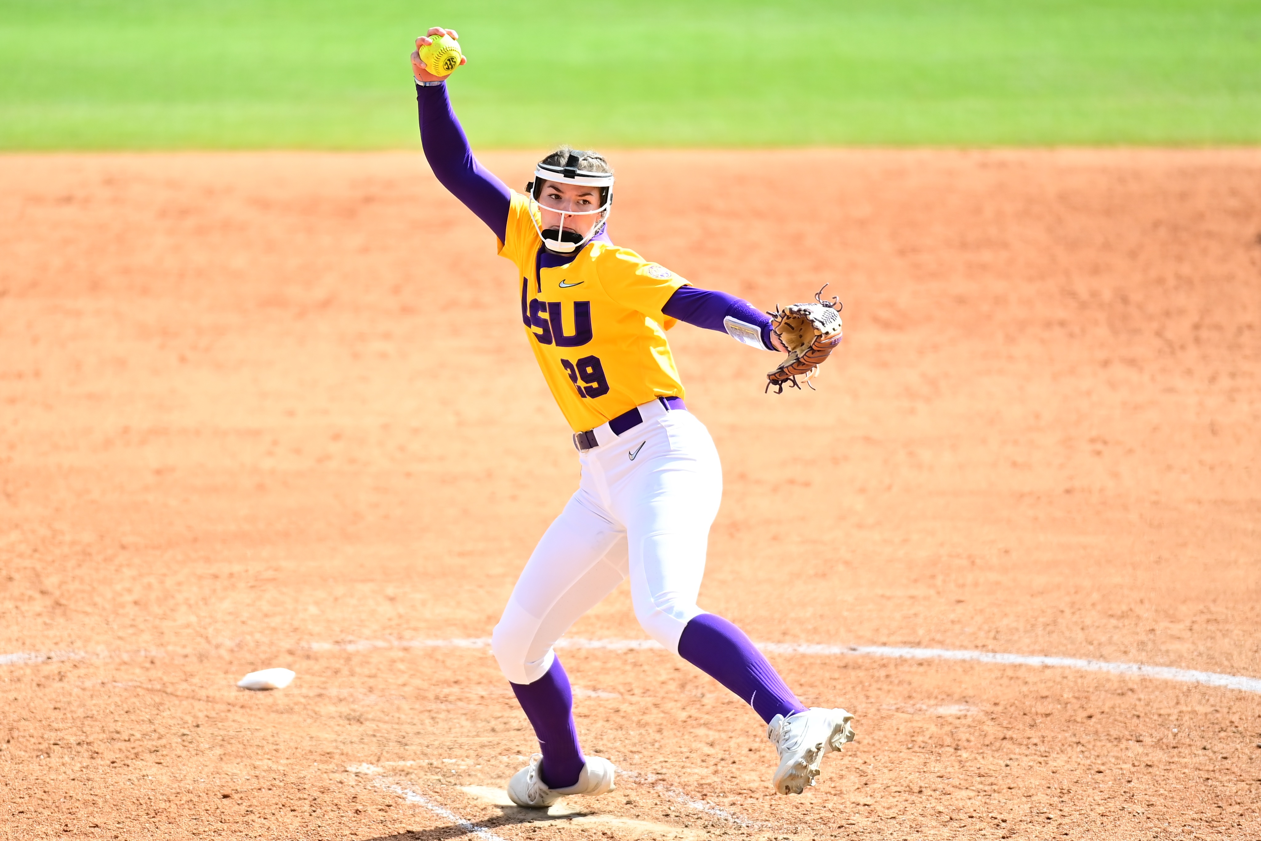 Sydney Berzon fires pitch vs. C. Arkansas