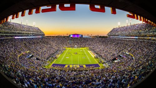 LSU had 37 players depart from the program this offseason (Photo by LSU Athletics).