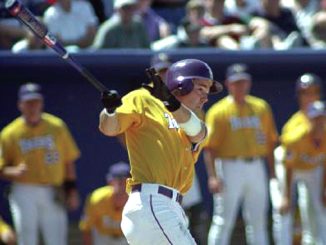 Warren Morris hitting the game-winning walk-off home run in the 1996 College World Series.