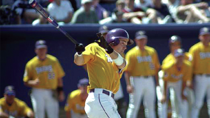 Warren Morris hitting the game-winning walk-off home run in the 1996 College World Series.