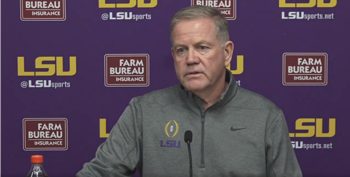 LSU coach Brian Kelly