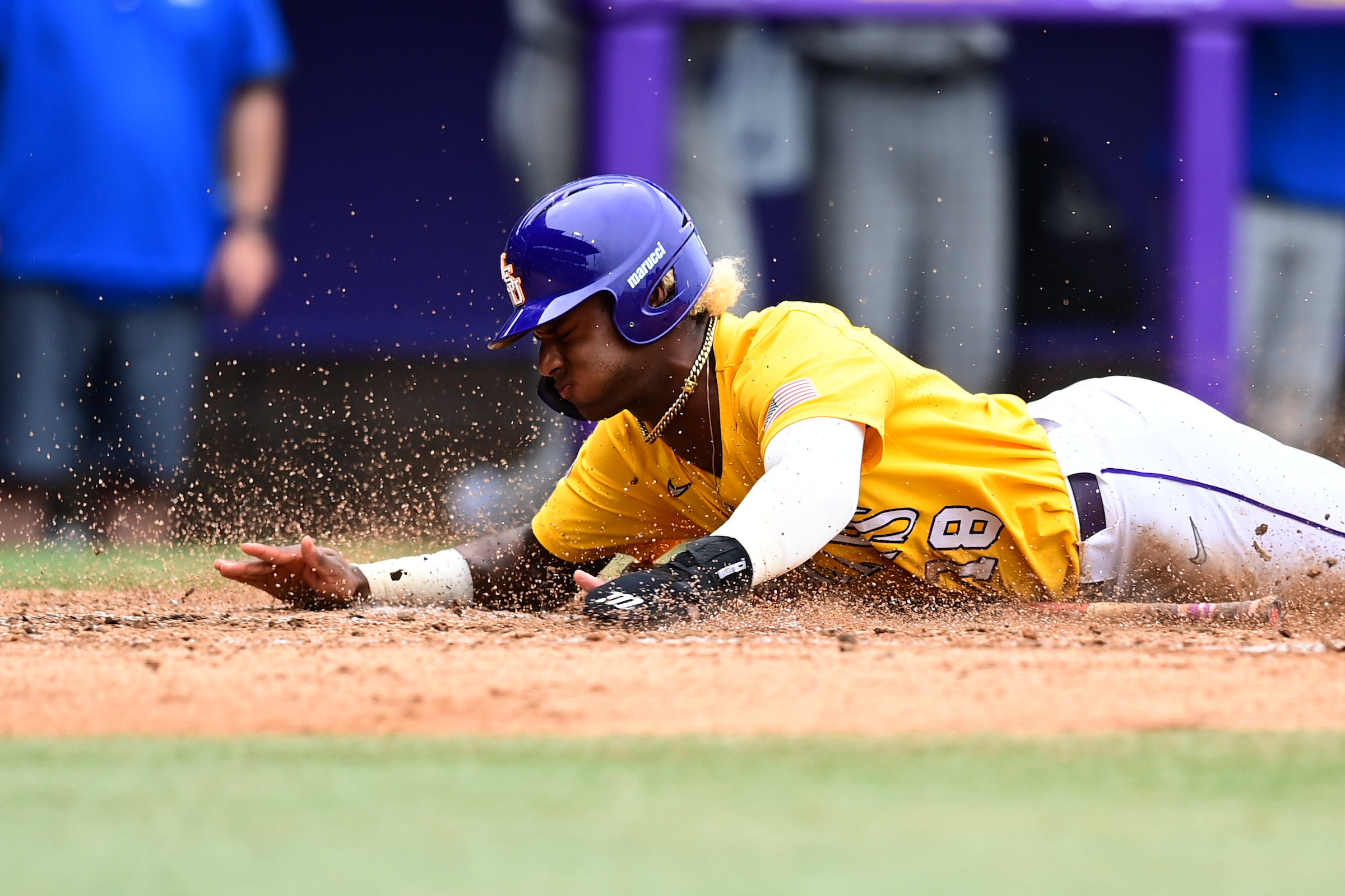 Tre' Morgan slides in Tre Morgan dirty slide